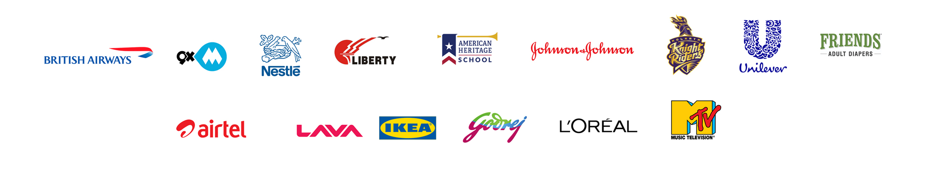 brands we have worked for