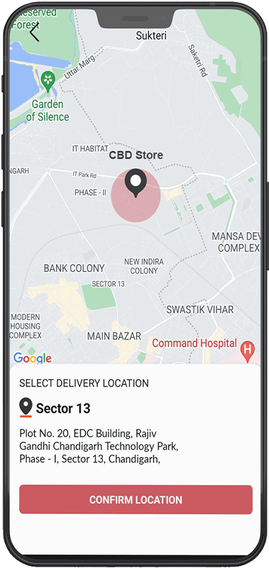 location app screen