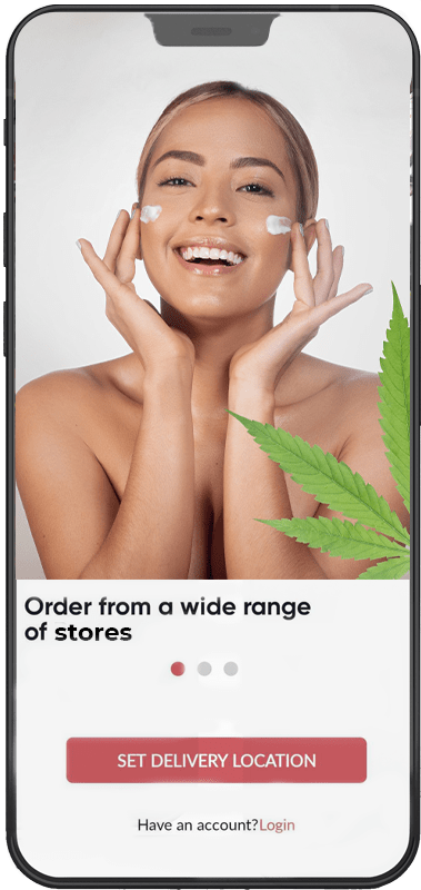 marijuana app login screen